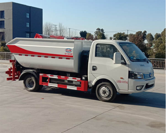 東風華神CL5042ZZZBEV型純電動自裝卸垃圾車